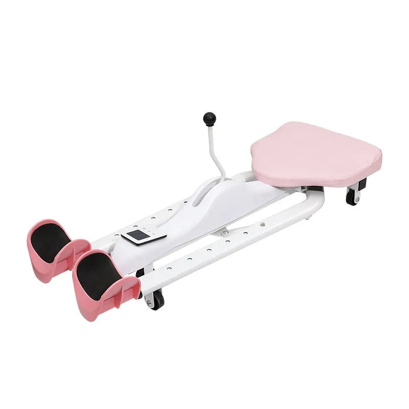 Pink and blue leg opener fitness equipment for stretching and hip opening exercises