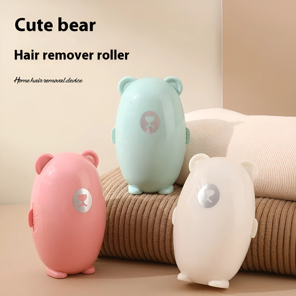 Washable lint removal roller in green, pink, or white colour with ABS plastic body