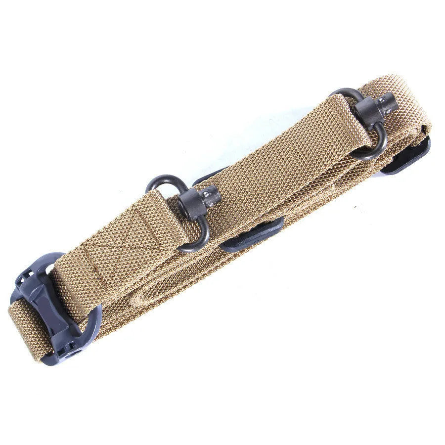 MS4 Tactical Nylon Multifunctional Task Strap Rope in Black, Army, or Mud colour, showing 150cm length.