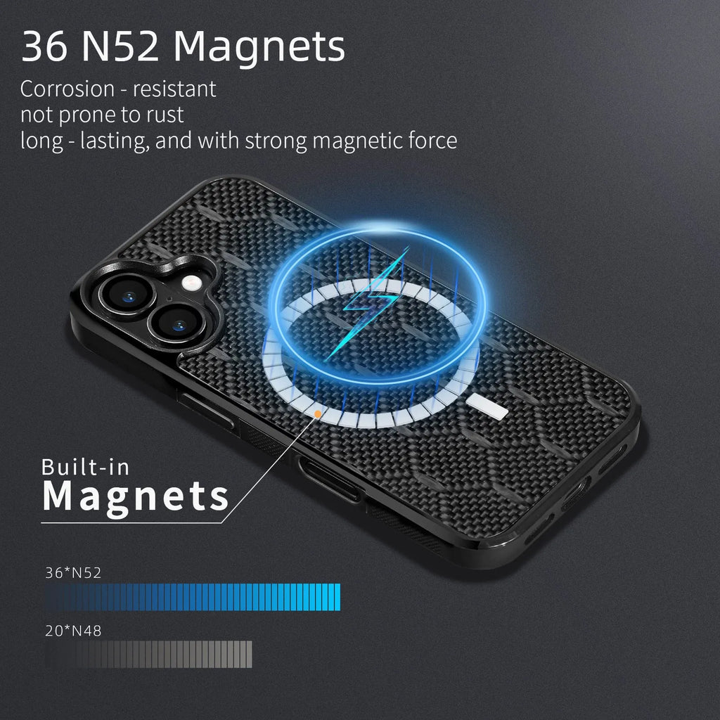 Honeycomb pattern shockproof phone case for iPhone 12-17 series with black polycarbonate back and TPU edges