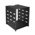 Black metal 5-layer hard drive storage bracket for 3.5-inch drives with screwdriver and screws, 145x140x115mm