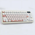 Colourful dessert cat themed mechanical keyboard key caps in MOG profile with sweet-themed cartoon designs