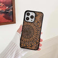 Fashion ethnic pattern imitation leather mobile phone case for Apple iPhone, blue totem colour