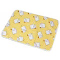 Cotton pet urine pad 50x70cm with cartoon blue elephant design and waterproof backing for indoor dog training