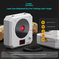 Rechargeable infrared laser dry fire target with replaceable rings, magnetic plate, and Type-C charging line