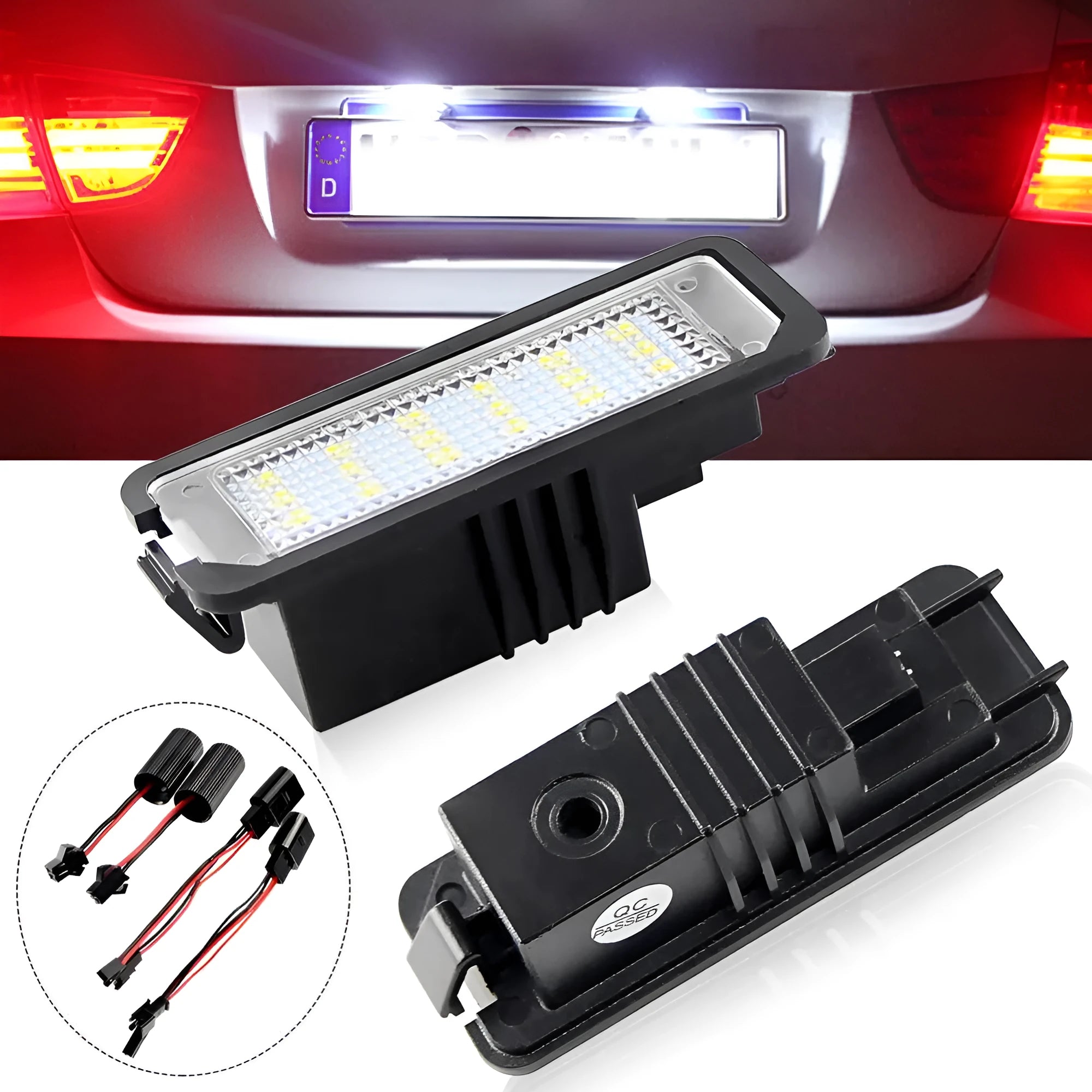 Volkswagen LED licence plate light bulb with SMD LEDs and Canbus decoder for Golf, Polo, Phaeton.