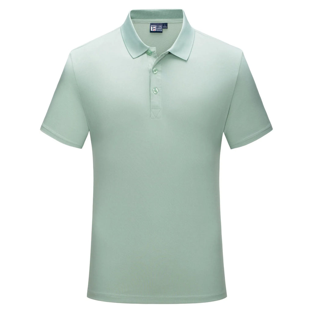 Slim fit corporate T-shirt in solid colour, short sleeves, Ice Silk polyester blend, available in multiple colours and sizes