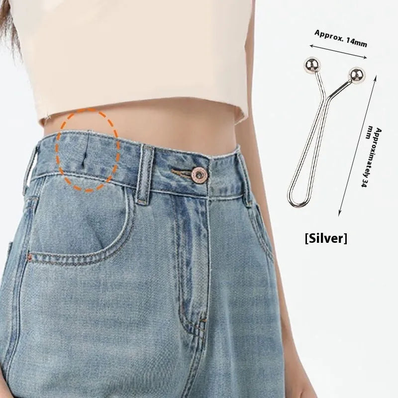 Iron scarf clip U-shaped Y-shaped steel ball clip in silver colour on fabric edge