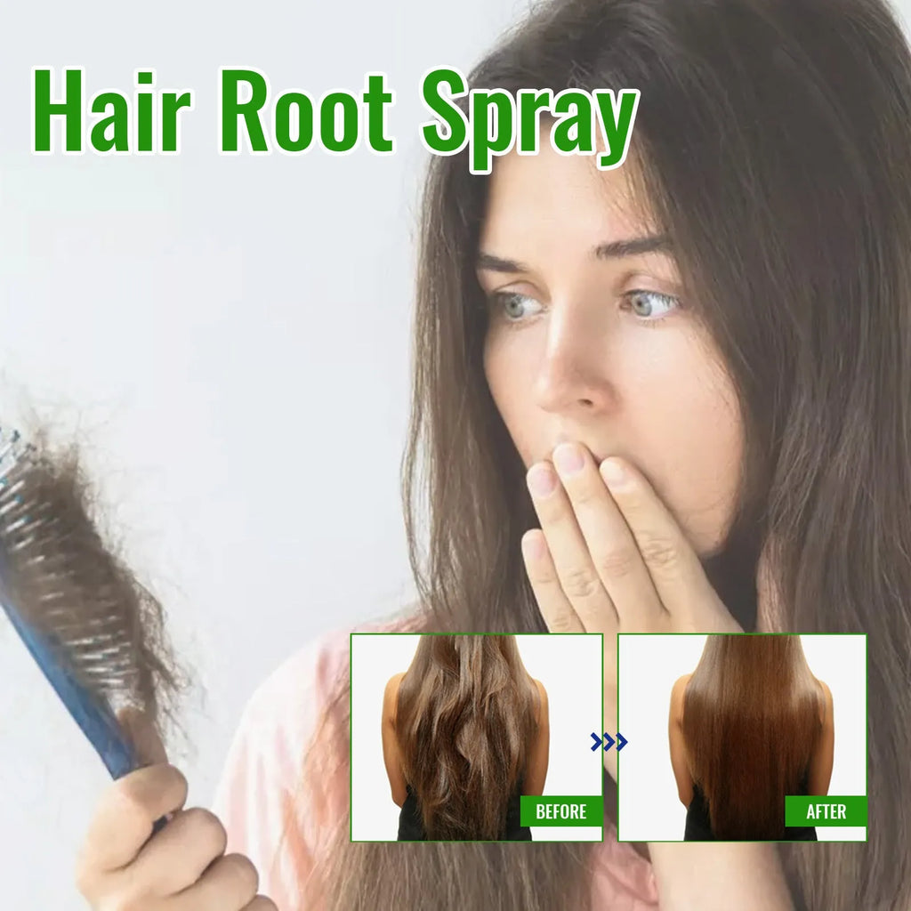 120ml bottle of rosemary dense hair essential oil spray with spray nozzle