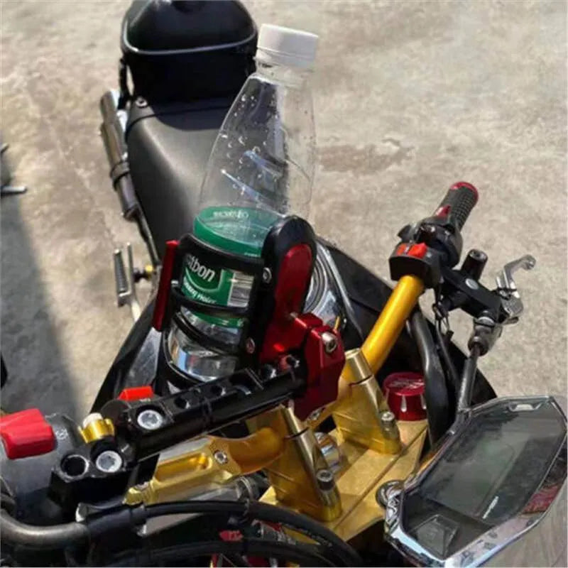 Aluminium water bottle cage kit for Honda X-ADV scooter bumper modification.
