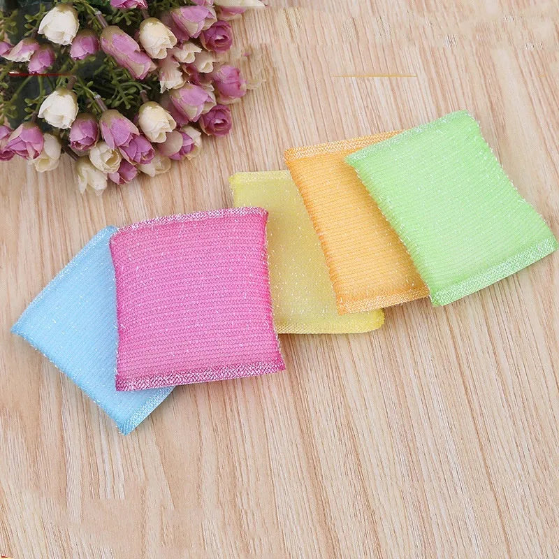 Pinstripe fabric sponge mop in macaron colours for kitchen cleaning