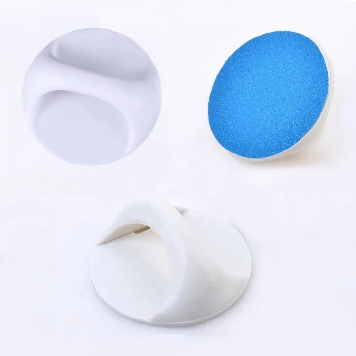 Upgraded round dog nail file scratch board with ergonomic handle in blue colour