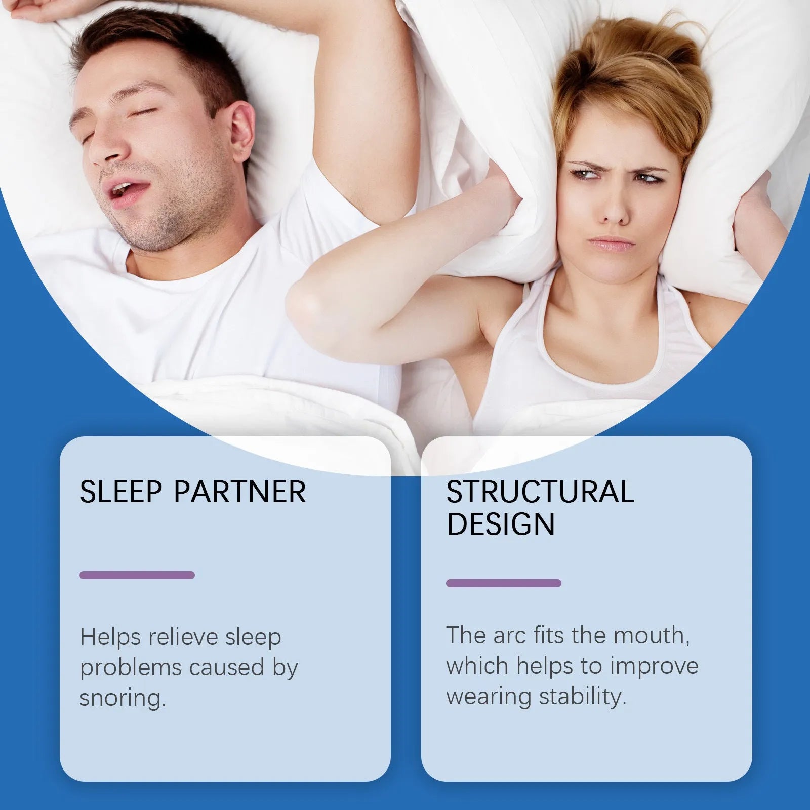 One-piece snoring stopper nasal device for anti-snoring and improved night-time breathing