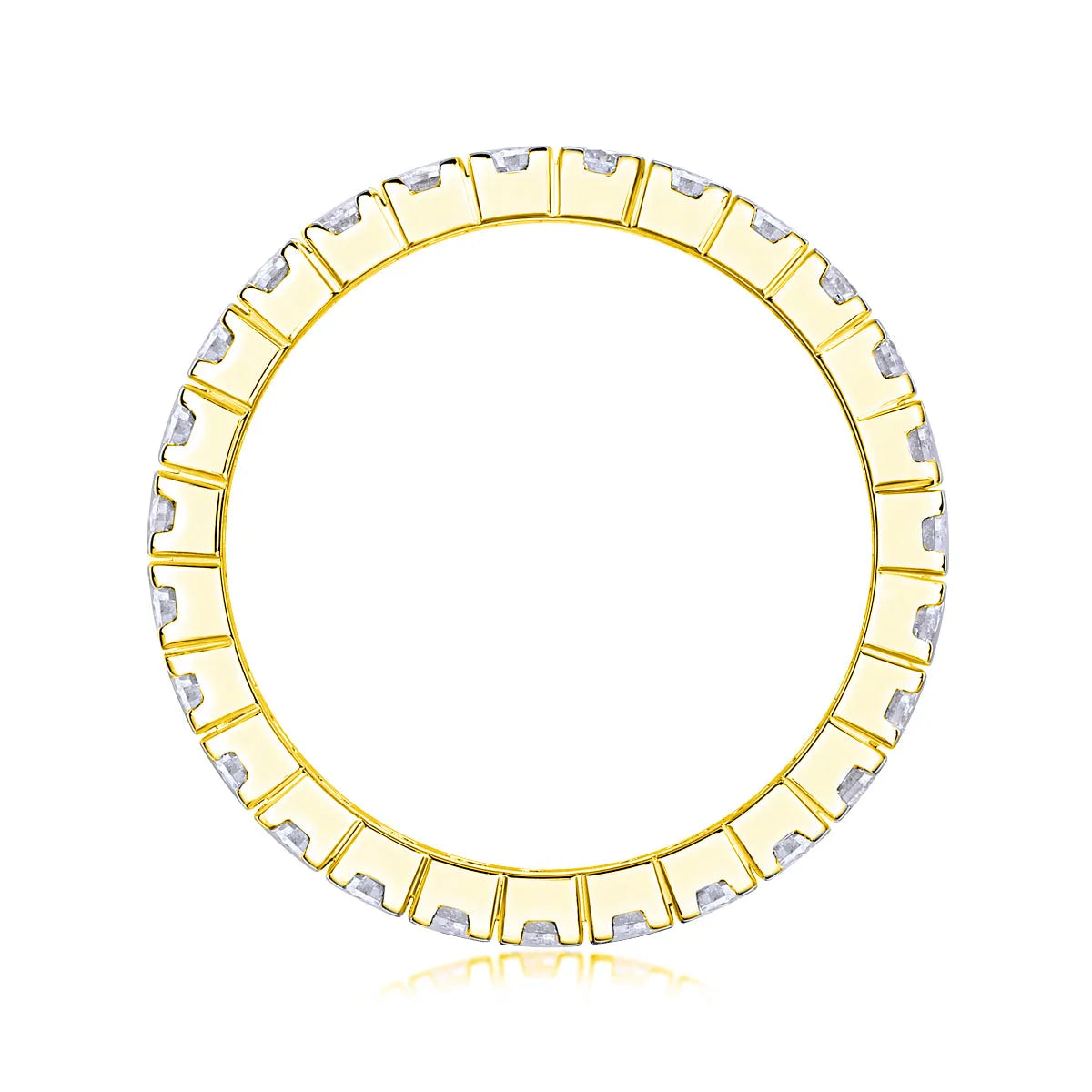 S925 silver moissanite wedding ring set with platinum plating, shown in gold, platinum, and rose gold finishes.