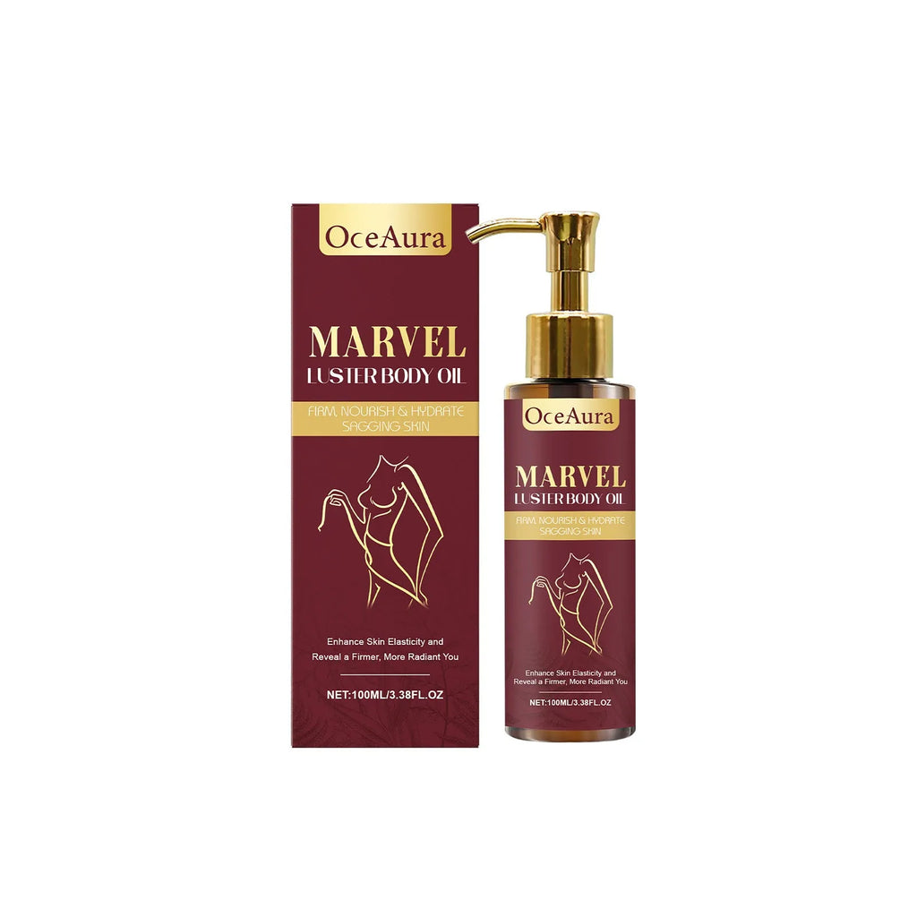 100ml bottle of Gloss Care body massage oil with plant-based ingredients