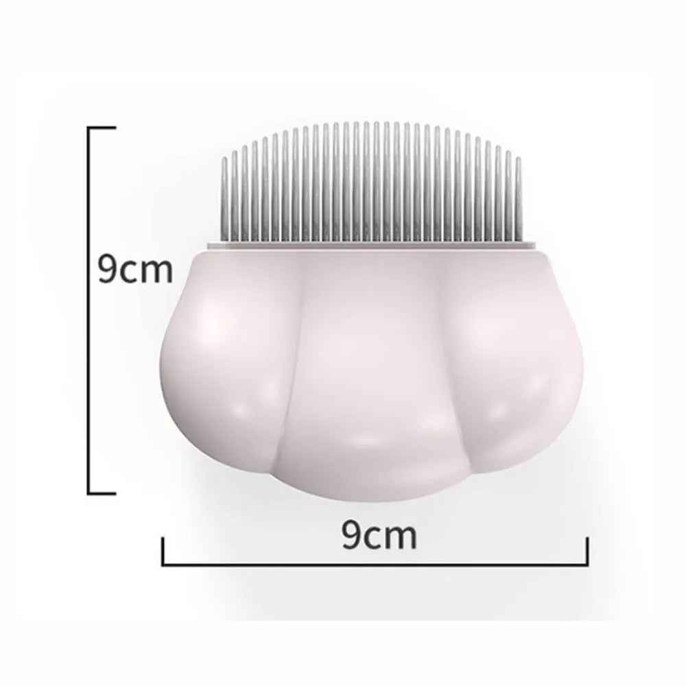 Paw Soft pet grooming brush tool for deshedding and dematting dogs cats bunnies in blue pink or white colours