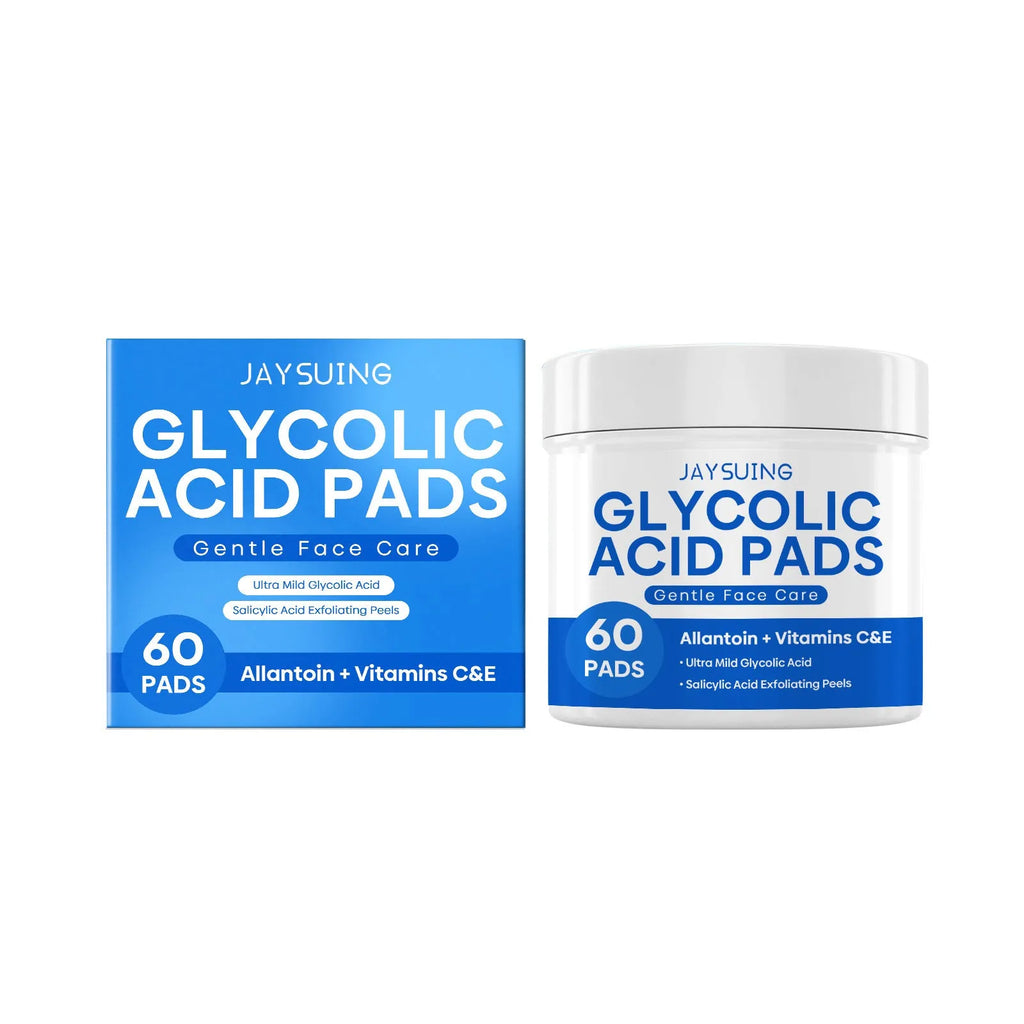 Glycolic acid cutin cotton cloth pads with mild formula containing multiple skincare ingredients