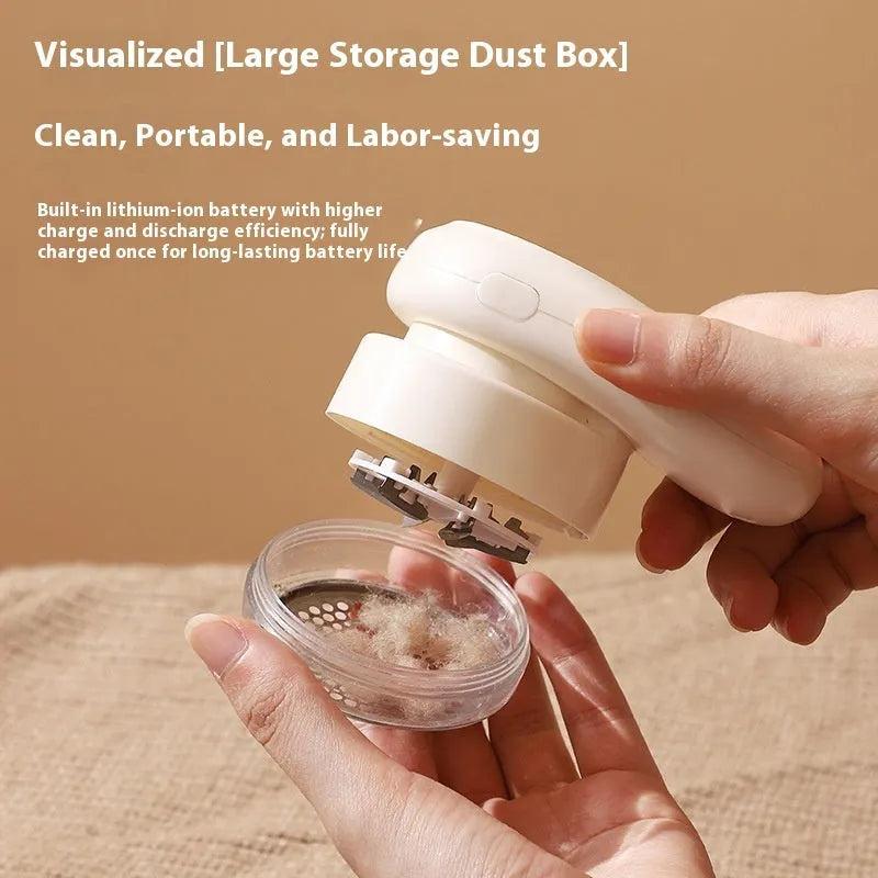 Purple and beige digital display fur ball trimmer lint removers with different blade head configurations.