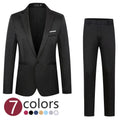 Men's loose wedding suit jacket in eight colours with acetate fibre construction