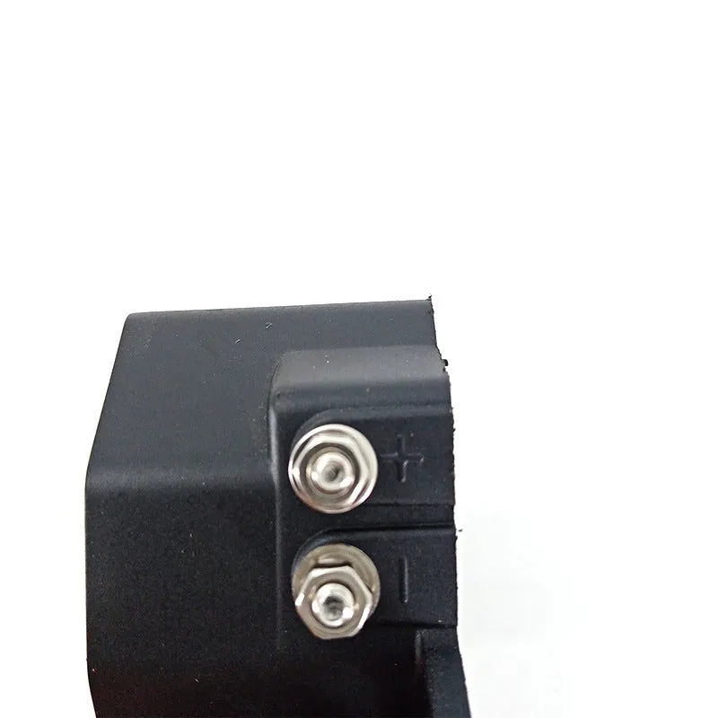 Black GQ-208A universal vehicle reversing horn buzzer with electrical connectors