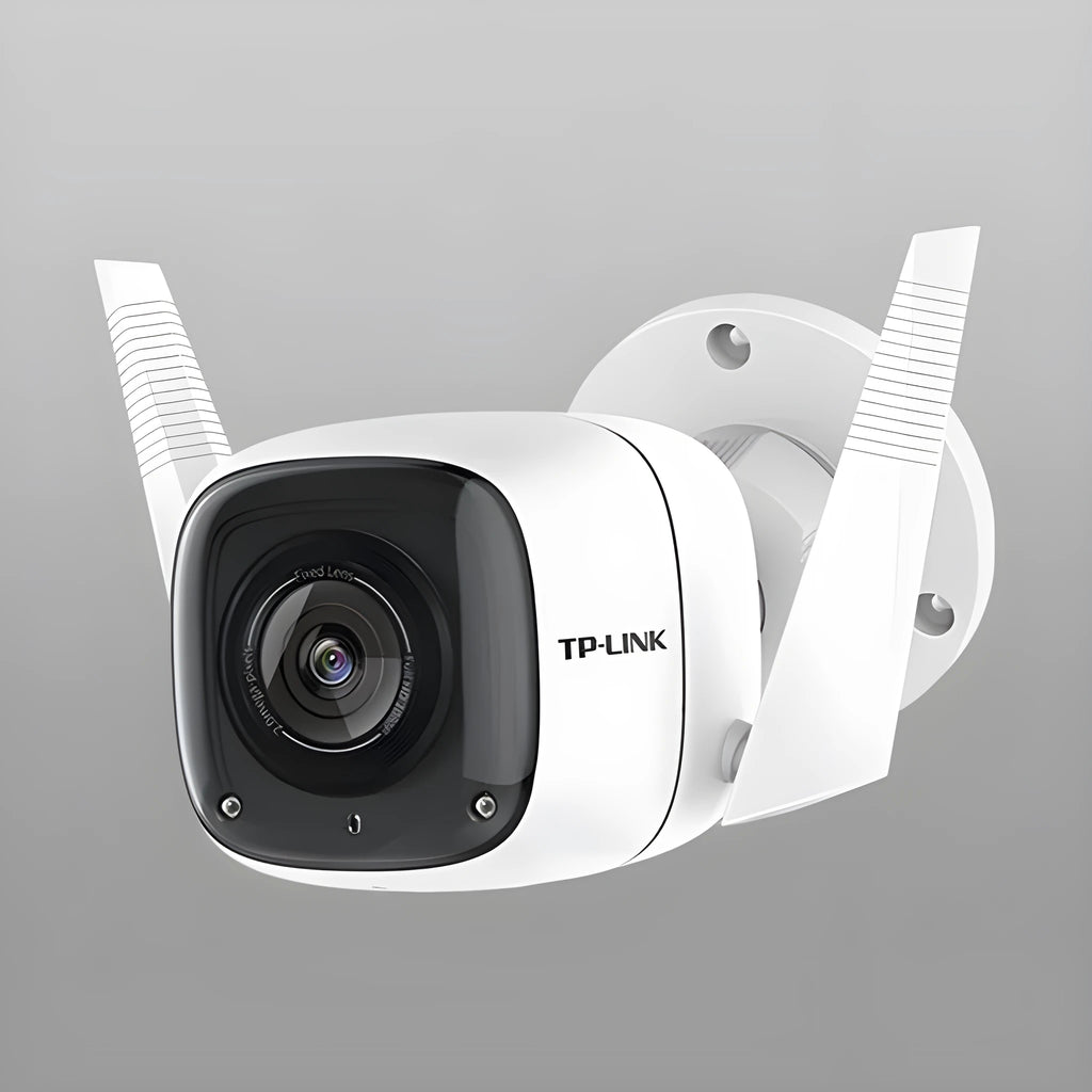 Outdoor 1080p HD webcam with infrared night vision and dustproof housing.