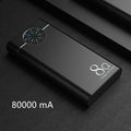 20000mAh alloy portable power bank with LED flashlight in black, red, and blue colour options