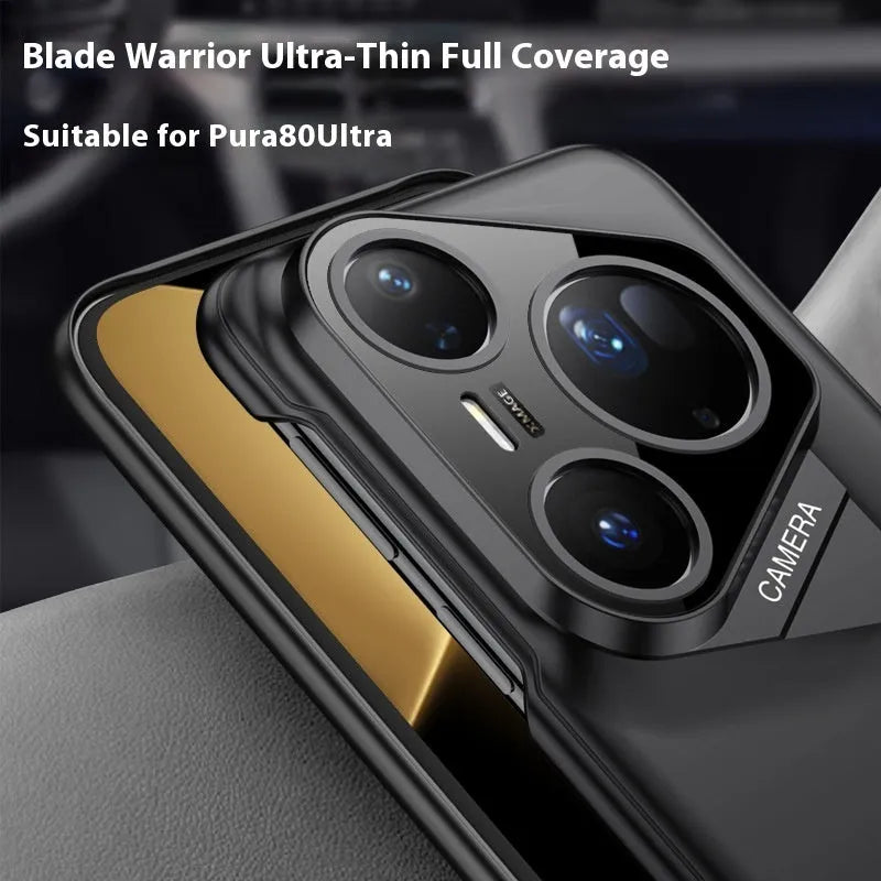 Blade Warrior frosted PC hard phone case for Huawei P80 Pro in Cold Mountain Gray