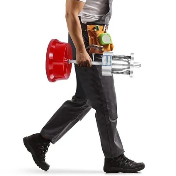 Portable hub balancer for car and truck wheels with aluminium head and enamel finished base