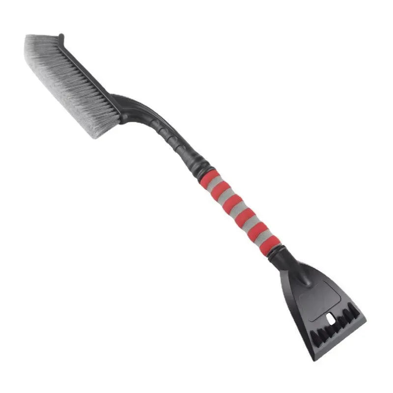 2-in-1 detachable car snow brush and ice scraper with foam grip handle and dense PP bristles