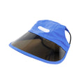 Blue nylon dog hat for small dogs, casual style, spring autumn, size S M L