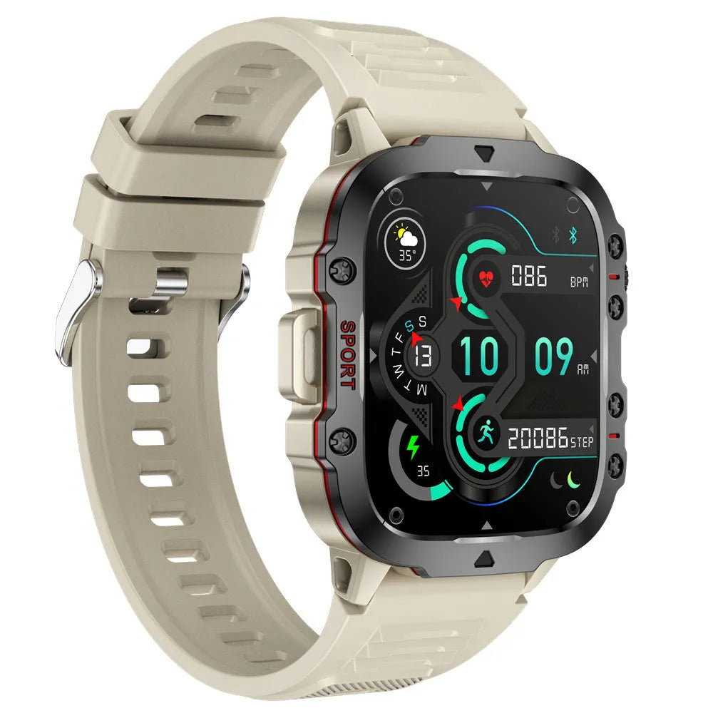 QX11 Smart Bluetooth Watch with TFT touch screen and zinc alloy case showing black colour option