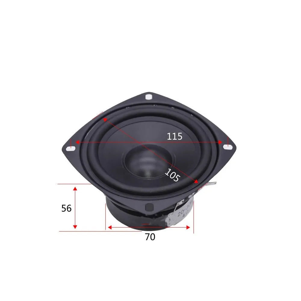 4-inch bass coaxial car horn speaker for General Motors vehicles with magnet construction