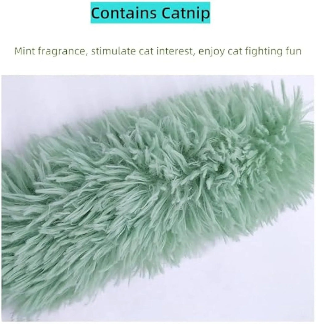 Soft plush cat toy pillows in multiple colours with natural catnip filling