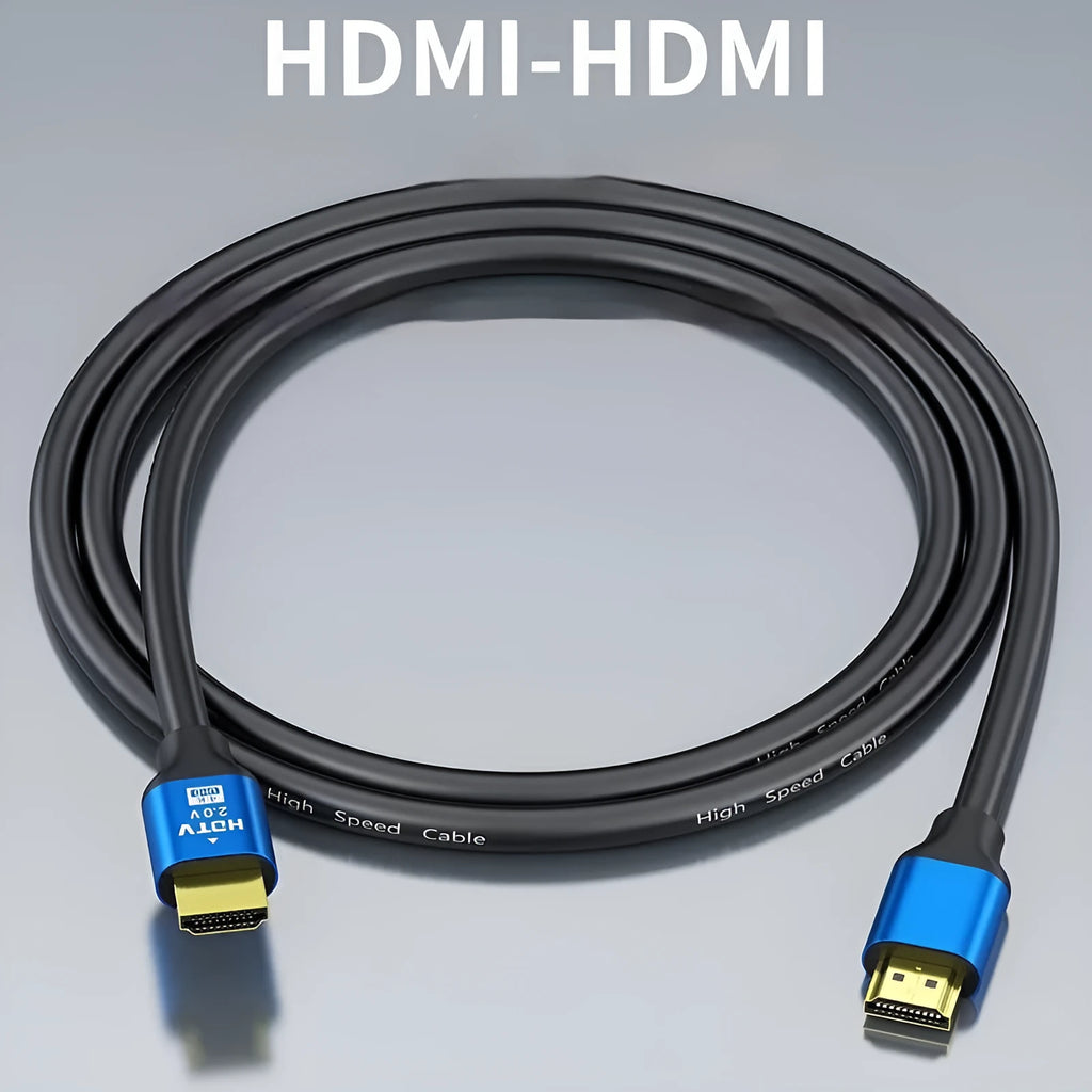 HDMI cable with gold-plated aluminium alloy connectors for computer monitor connections
