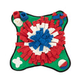 Fleece snuffle mat 45 cm for dogs with treat-dispensing folds