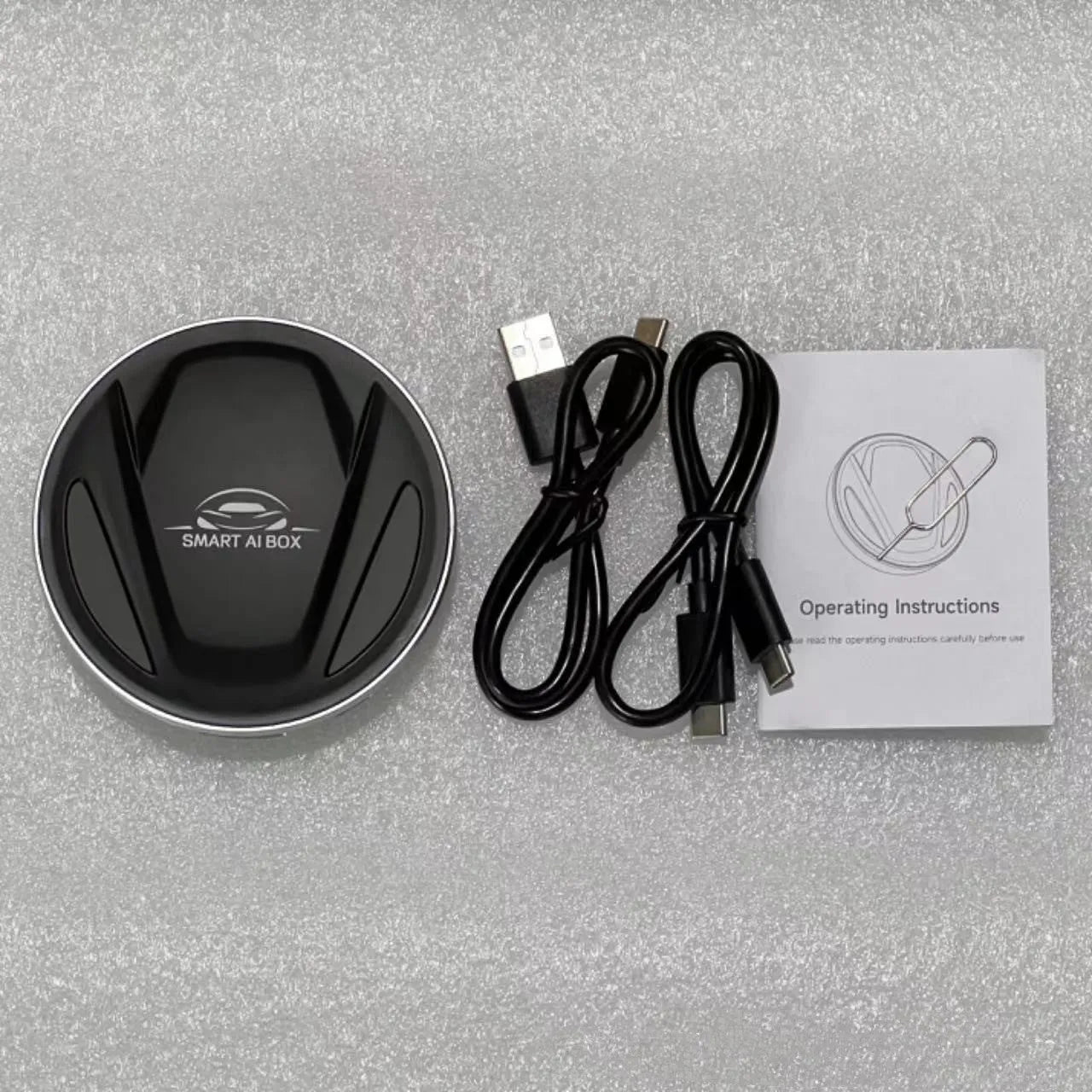 Original black CarPlay TBOX interface box for car DVD and Android systems with data cable