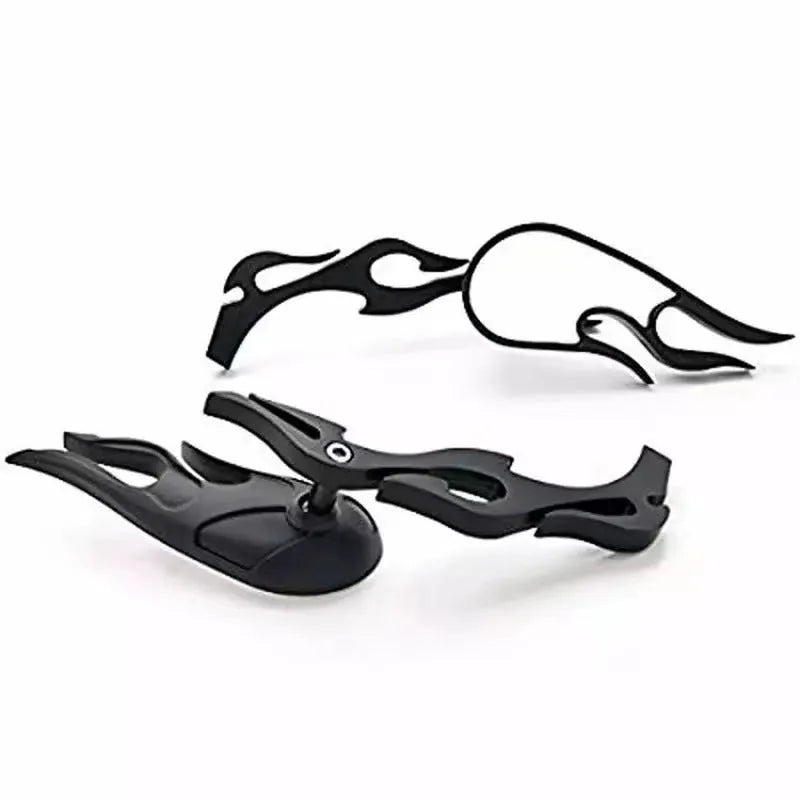 Universal blue convex rearview mirror pair with 16cm rod for large vehicles