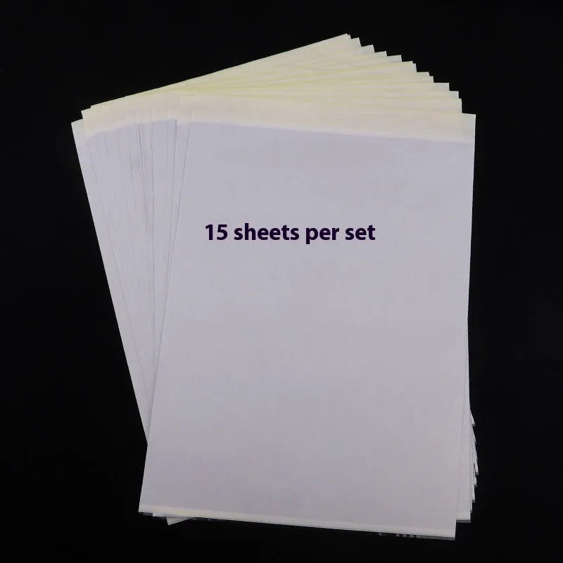 A4 tattoo transfer paper sheets for hand drawing and machine conversion with transfer paste gel