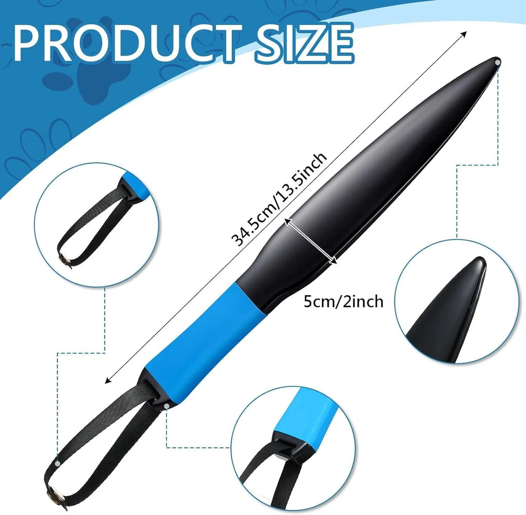 35cm long nylon dog break stick with blue handle for training small medium dogs