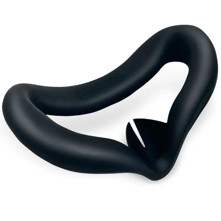 Black silicone glasses accessories set with temple sleeves, handle grips, and eye mask
