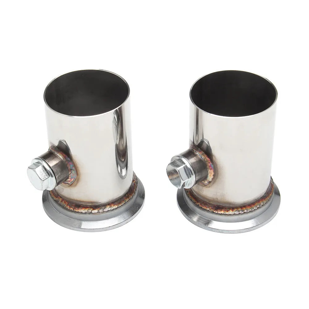 Silver 304 stainless steel modified exhaust manifold for Chevrolet LS1 LS2 LS3 LS6 engines