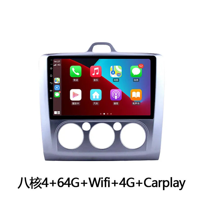 9-inch Android car head unit with touchscreen for Volkswagen Fox dashboard installation