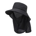 Men's wide brim fisherman hat in polyester fabric with adjustable fit for sun protection