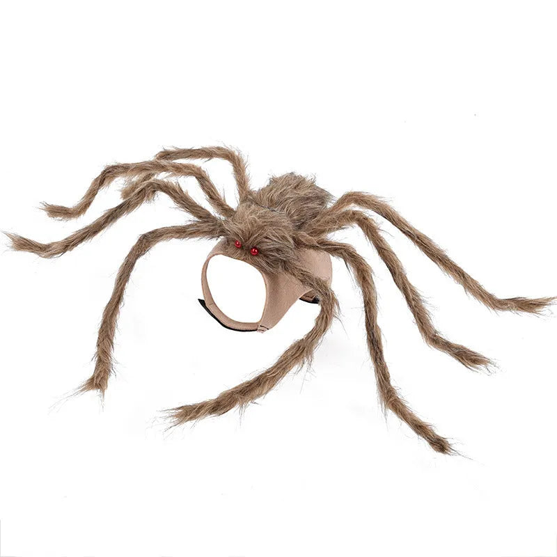 Halloween spider costume for pets on dog showing eight-legged design