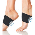 Elastic foot bandage cover with heart pad design for arch support