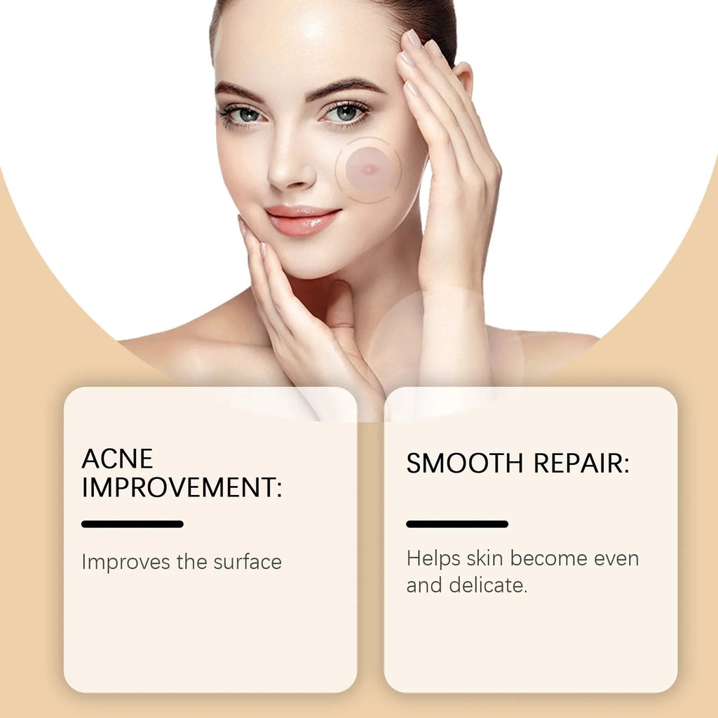 Box of 8 hydrocolloid acne patches containing tea tree oil and centella extract for spot treatment