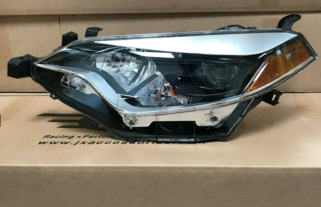 Halogen headlight assembly unit for 2014-2015 Toyota Corolla with bulb installed