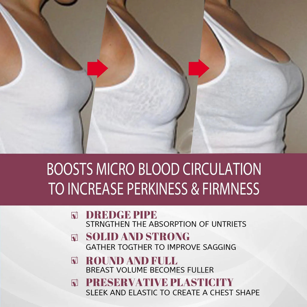 White 50g breast cream for lifting, tightening, firming, and plumping, 5x4.2cm cosmetic product
