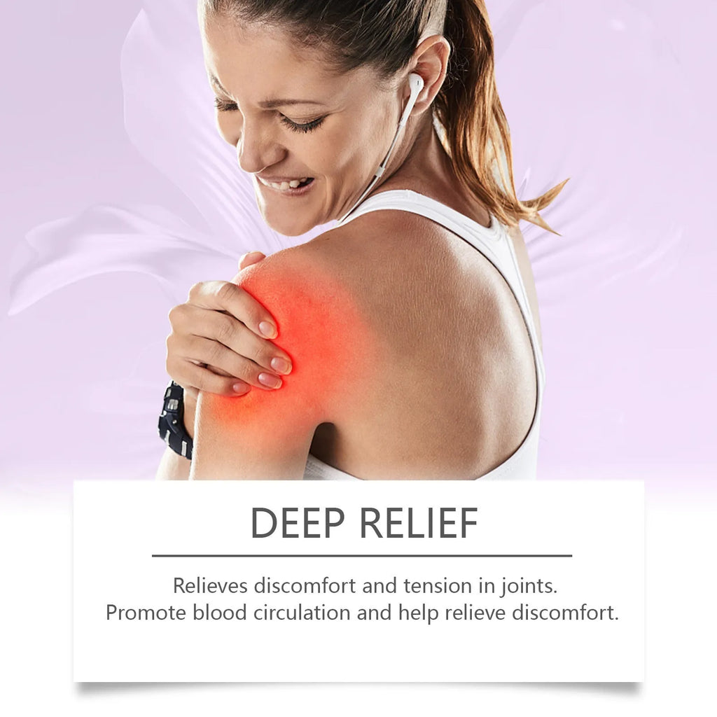 100g tube of body massage gel for joint, knee and elbow care on a plain background
