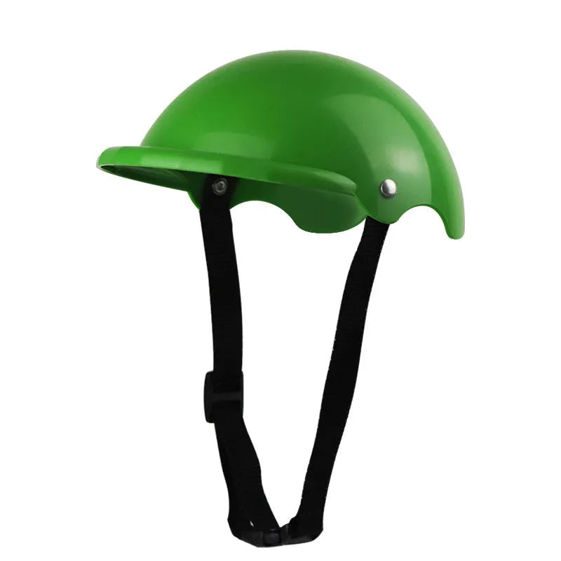 Small S size plastic pet safety helmet in monochrome pattern, shown in pink colour option.